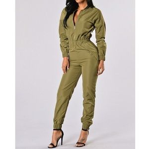 Olive Green Jumpsuit